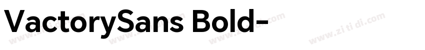 VactorySans Bold字体转换
